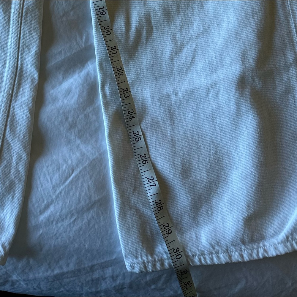 AGOLDE Minka Cargo Summer Jeans in White - Picture 7 of 9
